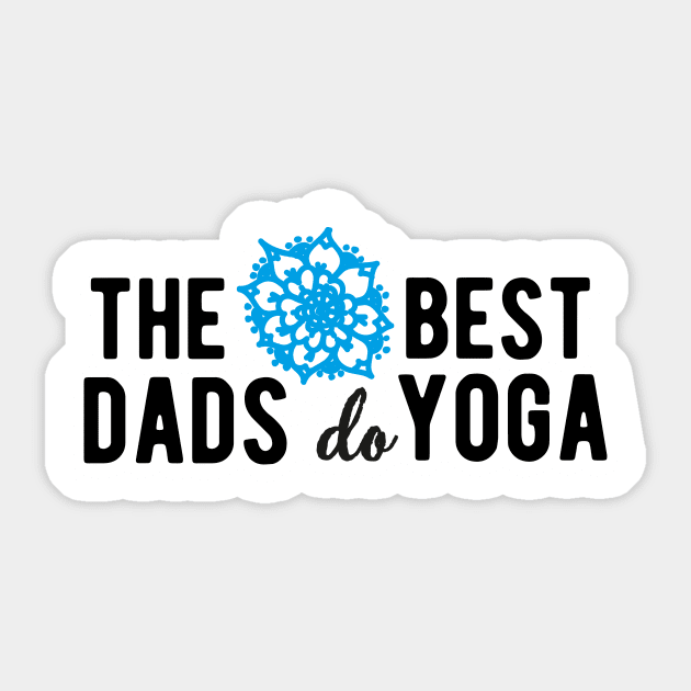 The best dads do yoga (blue) Sticker by nektarinchen